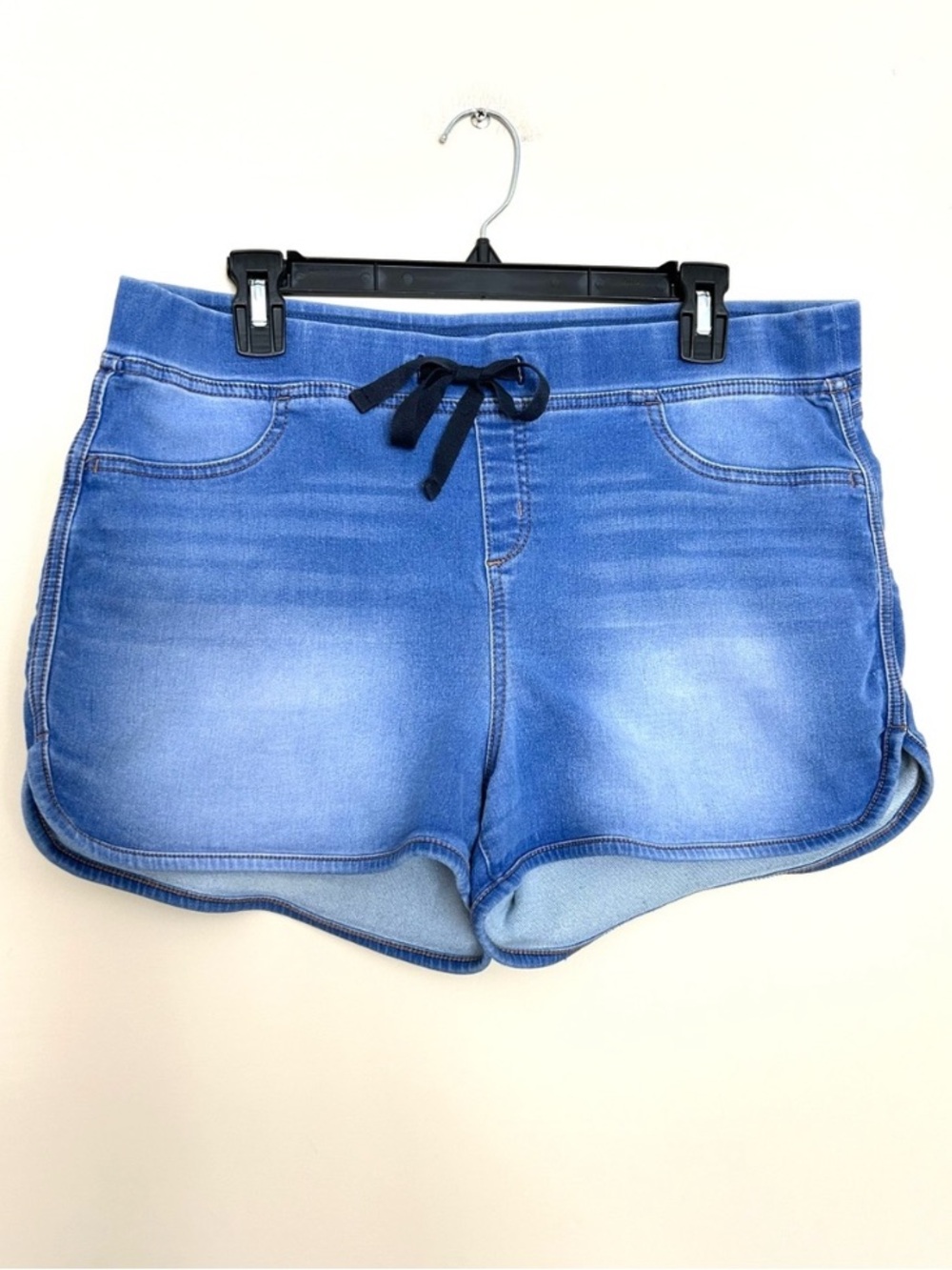 NOBO Women’s Light Blue Denim-Like Pull-On Shorts